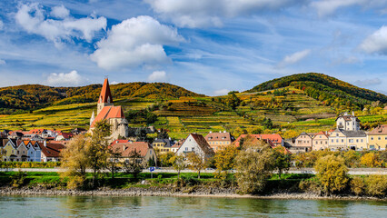 Spitz in Wachau Valley, Austria, on Danube 