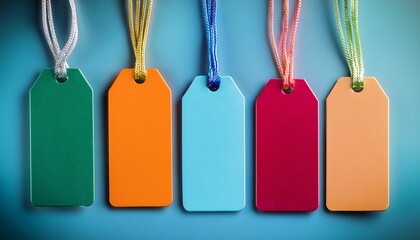 Colorful Identification Tags On String