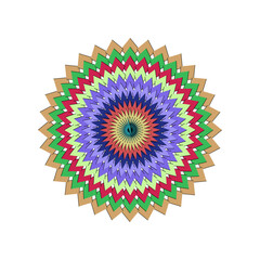 abstract background with colorful flowers, mandala 
