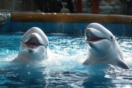 Beluga whales in captivity and the wild - Powered by Adobe
