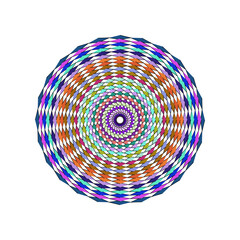 abstract colorful circle, mandala 
