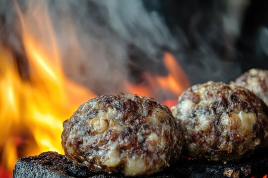 Close up of haggis a Scottish tradition for Burns Night