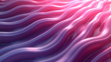 Obraz premium Wavy Pink and Purple Abstract Organic Texture flowing