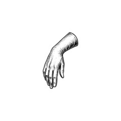 Roaring twenties velvet glove engraving.