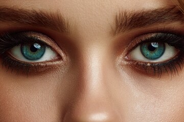 Obraz premium gorgeous made up eyes of a woman