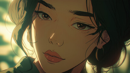 lofi anime portrait