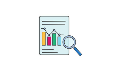 Analysis icon vector design