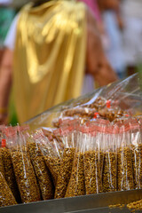 Transparent Bags of Fenugreek Seeds for Sale The Concept of Spice Trade