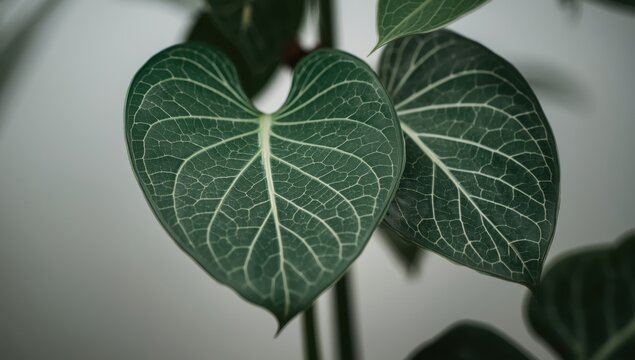 Leaves of the Strobilanthes crispus plant, commonly called Keji Beling or Kecibeling