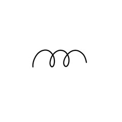 Fototapeta premium Doodle spiral springs