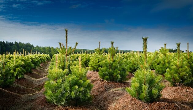 Saplings Pine Tree Nursery Landscape
