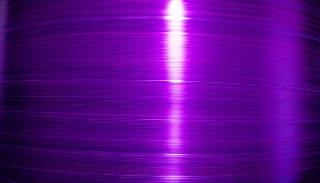 close up of a shiny purple metal plate with smooth texture and bright light reflection on surface