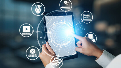 Concept of subscription services provides exclusive digital content. This model offers continuous access, enhancing subscription services with personalized experiences and benefits. Gist