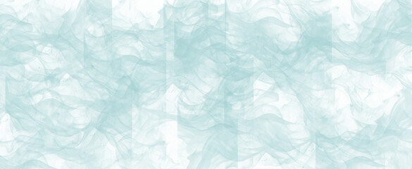 Obraz premium A soft pale blue and white abstract watercolor texture background with subtle wavy patterns