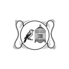 Vintage thaumatrope engraving.