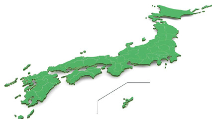 日本地図 背景透明
