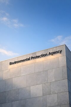 Environmental Protection Agency Building Sign For Conservation And Sustainability Concept