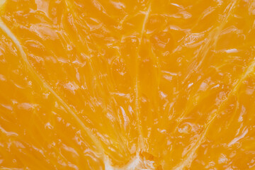 Natural antioxidants enhance skin brightness, Closeup of citrus pulp highlighting skin nourishment, Fresh citrus core emphasizes natural antioxidants and moisturizing properties