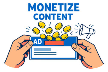 Monetize content with online advertisements for financial success
