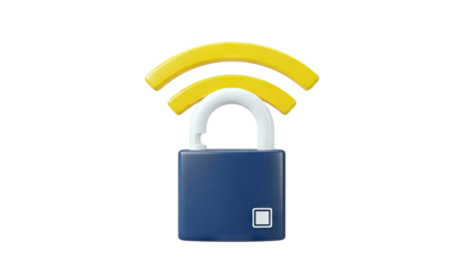 Wireless Security Lock Icon