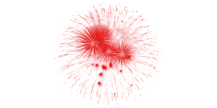 Bright red paint explosion splash with dynamic radial splatter isolated on black background, abstract ink burst texture for bold modern graphic design - Powered by Adobe