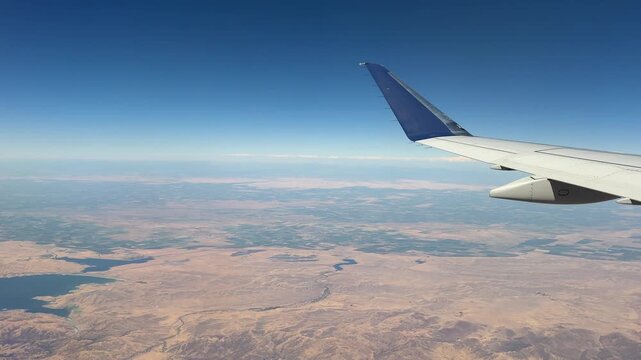 The San Joaquin Valle is the southern half of California's Central Valley. The photo were taken on a flight from San Jose to Los Angeles.