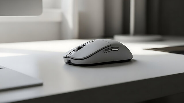 Computer Mouse on Desk