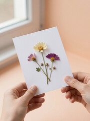 Vertical greeting card background