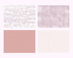 Soft Pink and Purple Abstract Textures Collection