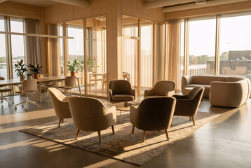 Sunlit Modern Lounge