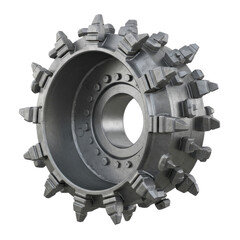 Fototapeta premium Heavy duty roller for soil compaction