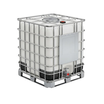 IBC container with pallet