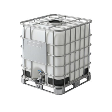 IBC container with cage