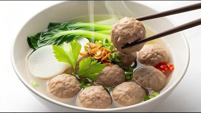 Bakso urat, indonesian meatball soup 