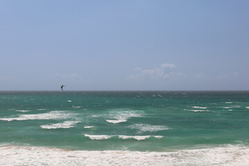 Man Kite Surfing