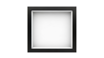 Empty Black Shadow Box Frame