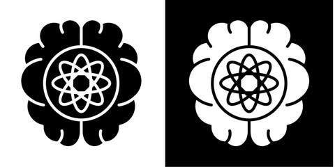 Artificial Intelligence  Icon Set White Style Collection