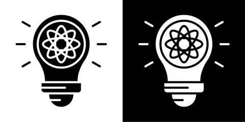 Idea  Icon Set White Style Collection