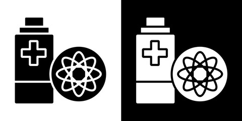 Battery  Icon Set White Style Collection