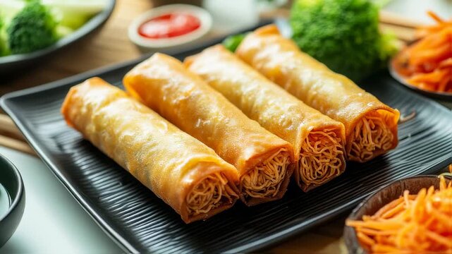 Delicious Asian Spring Rolls: A Culinary Delight with Fresh Ingredients
