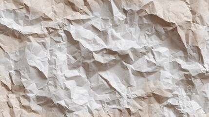Fototapeta premium Crumpled Wrinkled Brown Paper Texture Background Closeup Photo