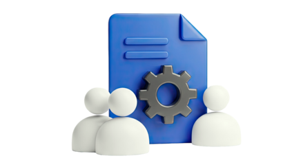 Teamwork and Document Management Icon
