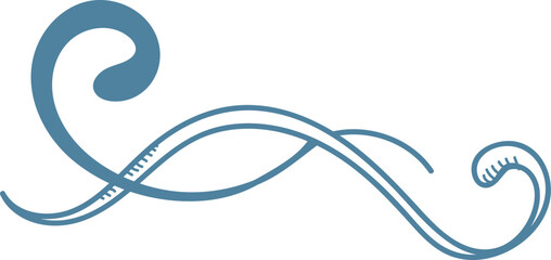 Flourish Swirl Divider Ornament