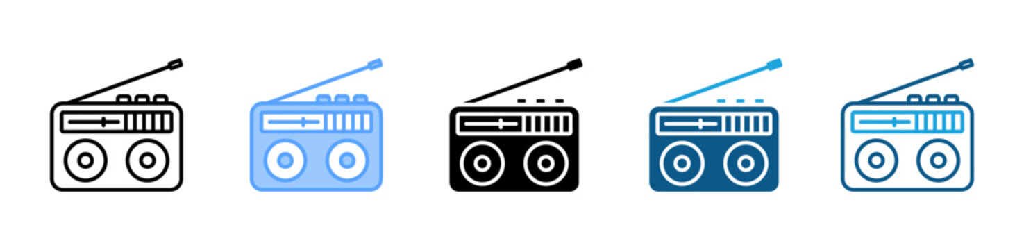 Ams icon set multiple style collection