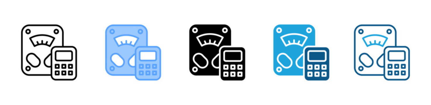 Bmi icon set multiple style collection