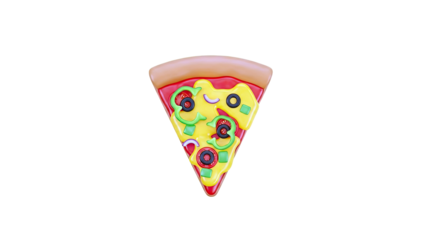 Stylized Slice of Pizza