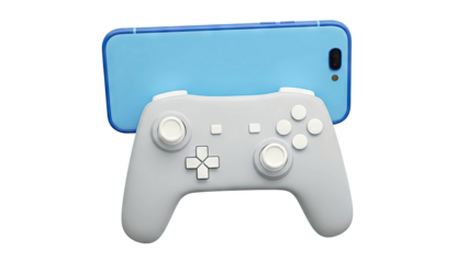 Smartphone Attached to Game Controller