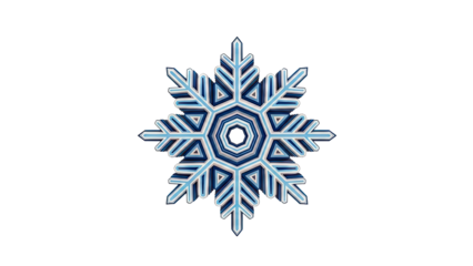 Geometric Snowflake Design