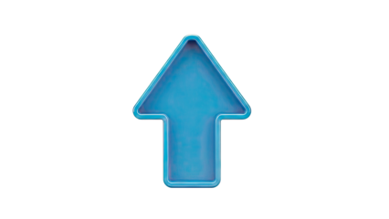 Single Blue Arrow Pointing Up