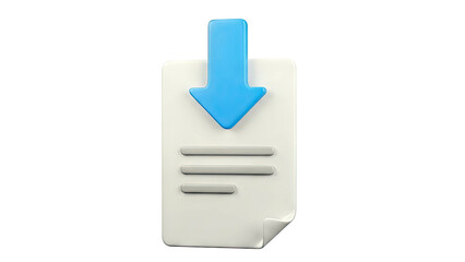 Download Icon with Document